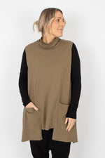 Sort Aarhus Sleeveless Top with Pockets