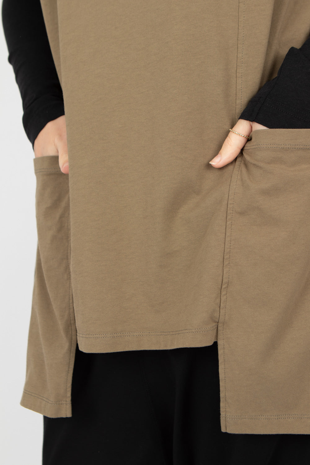 Sort Aarhus Sleeveless Top with Pockets