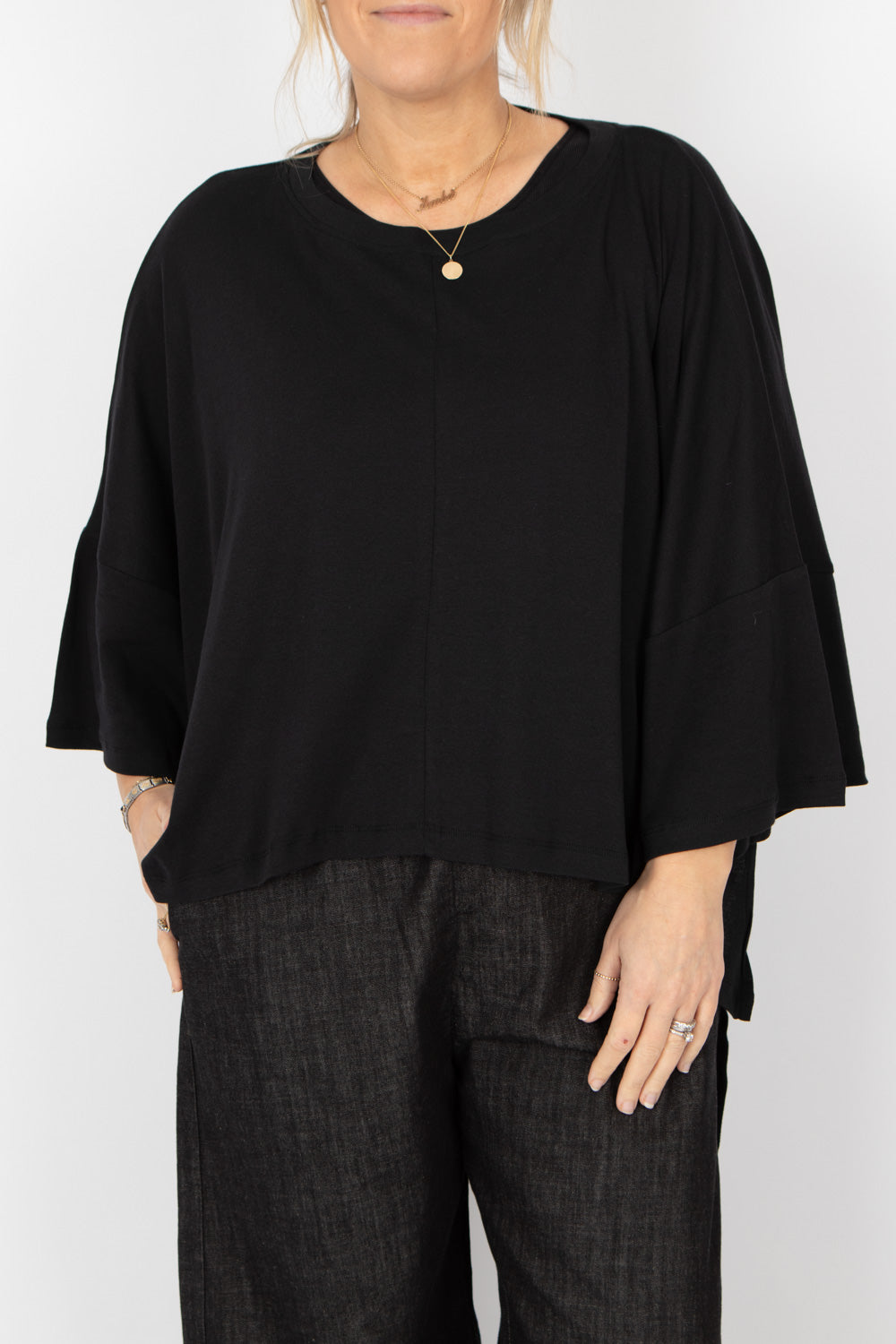 Sort Aarhus Oversize Top