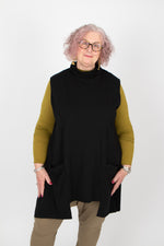 Sort Aarhus Sleeveless Top with Pockets