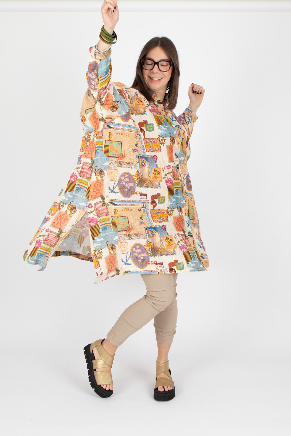 Yavi Salome Linen Shirt Dress