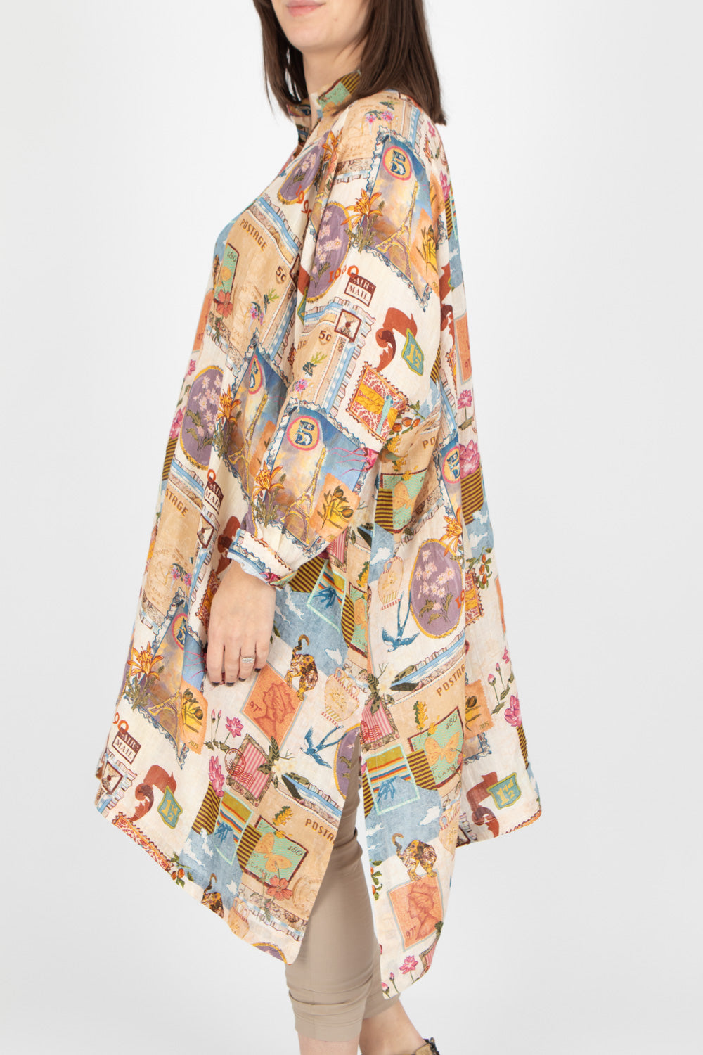 Yavi Salome Linen Shirt Dress