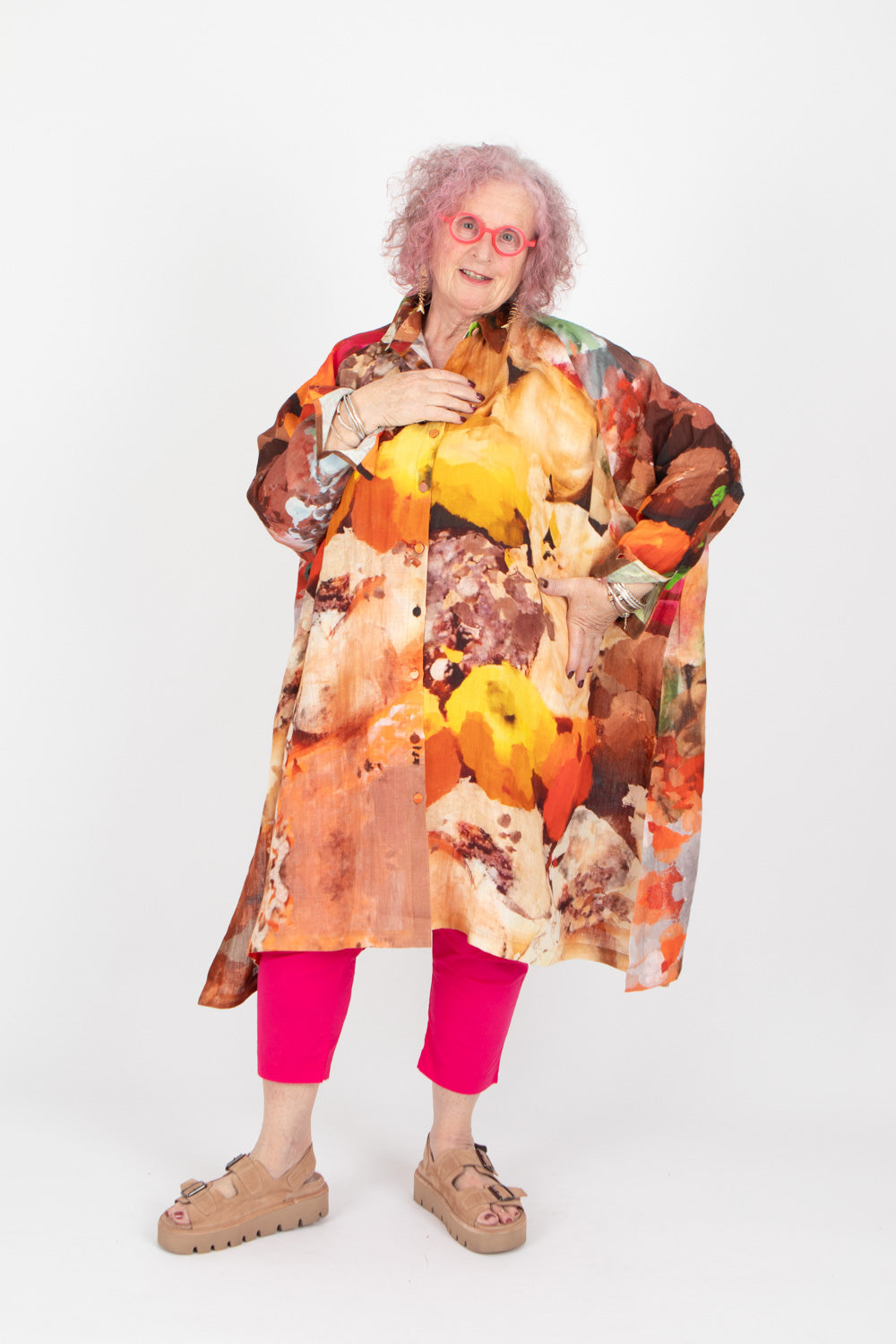 Yavi Salome Linen Shirt Dress