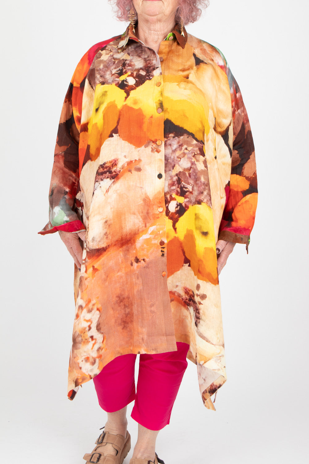 Yavi Salome Linen Shirt Dress