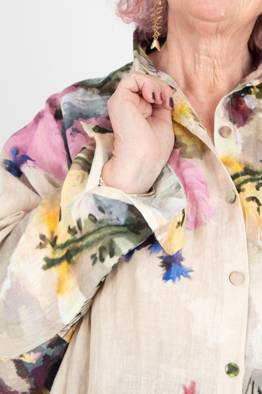 Yavi Salome Linen Shirt Dress