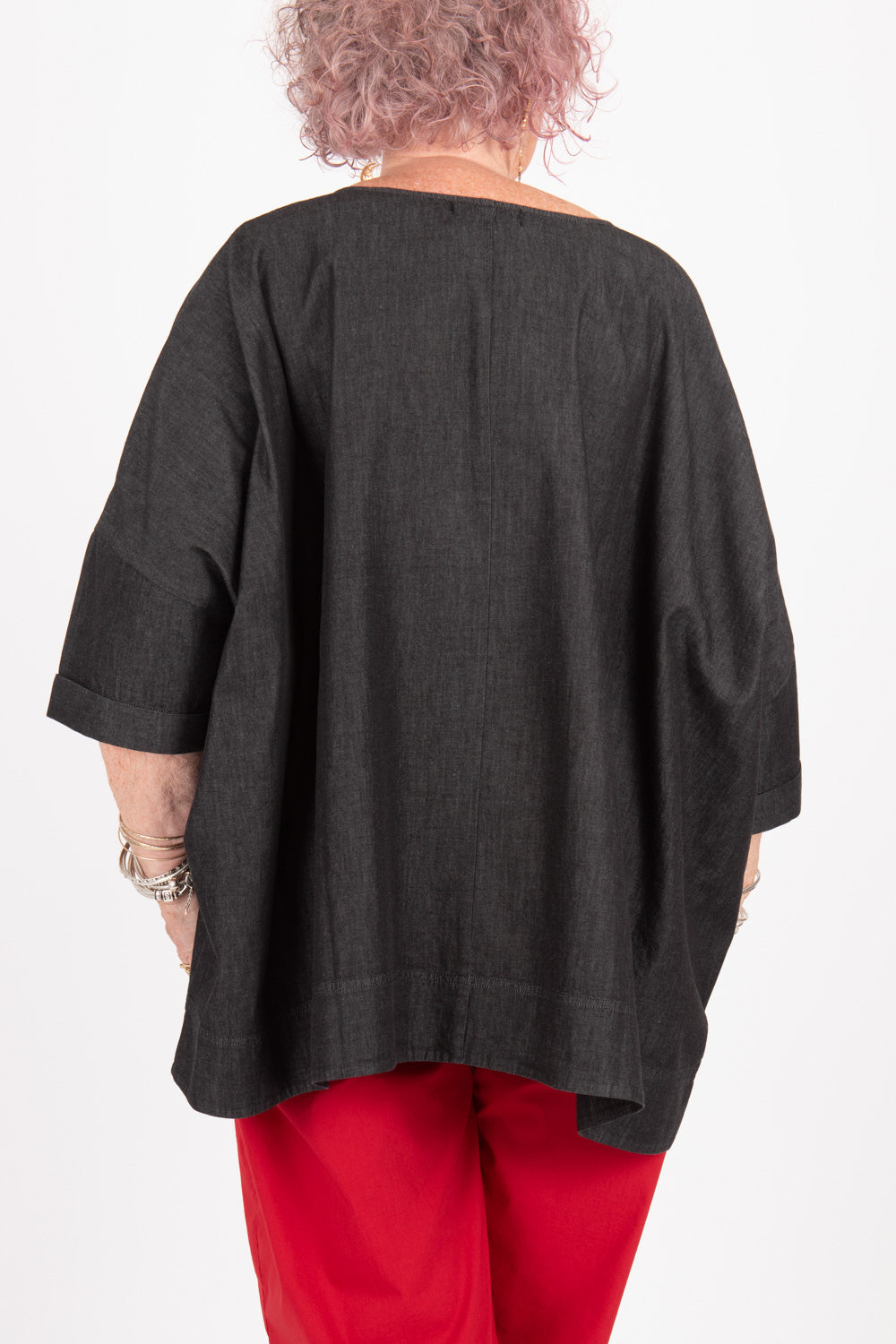 Estudio Viva Rosa Denim Top