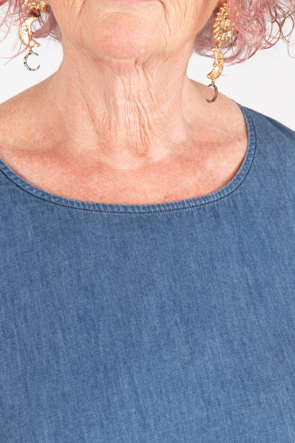 Estudio Viva Rosa Denim Top