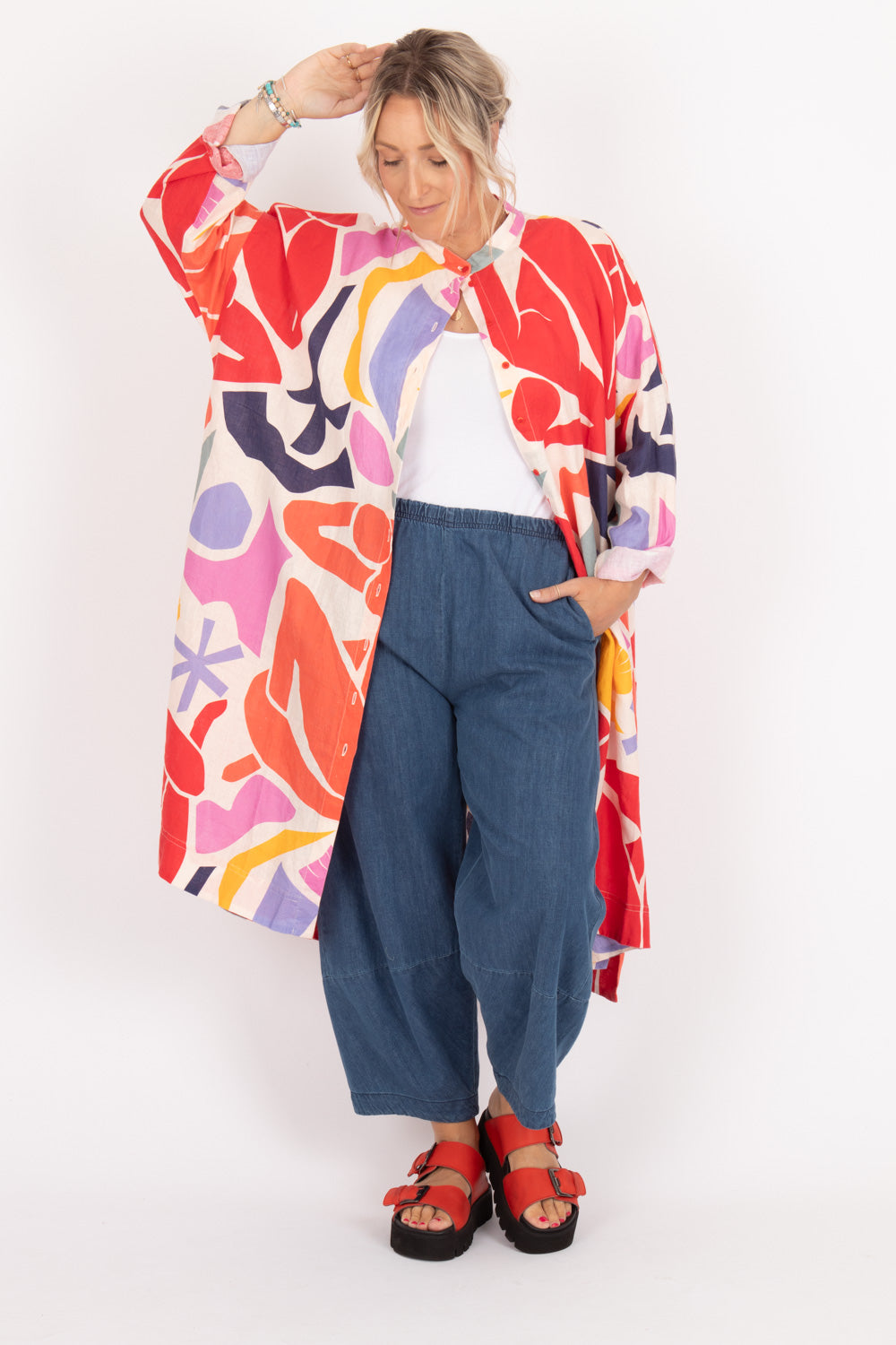 Estudio Viva Wivina Printed Shirt Dress