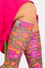 Magnolia Pearl Neon Leopard OTK Socks