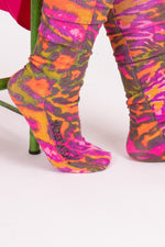 Magnolia Pearl Neon Leopard OTK Socks