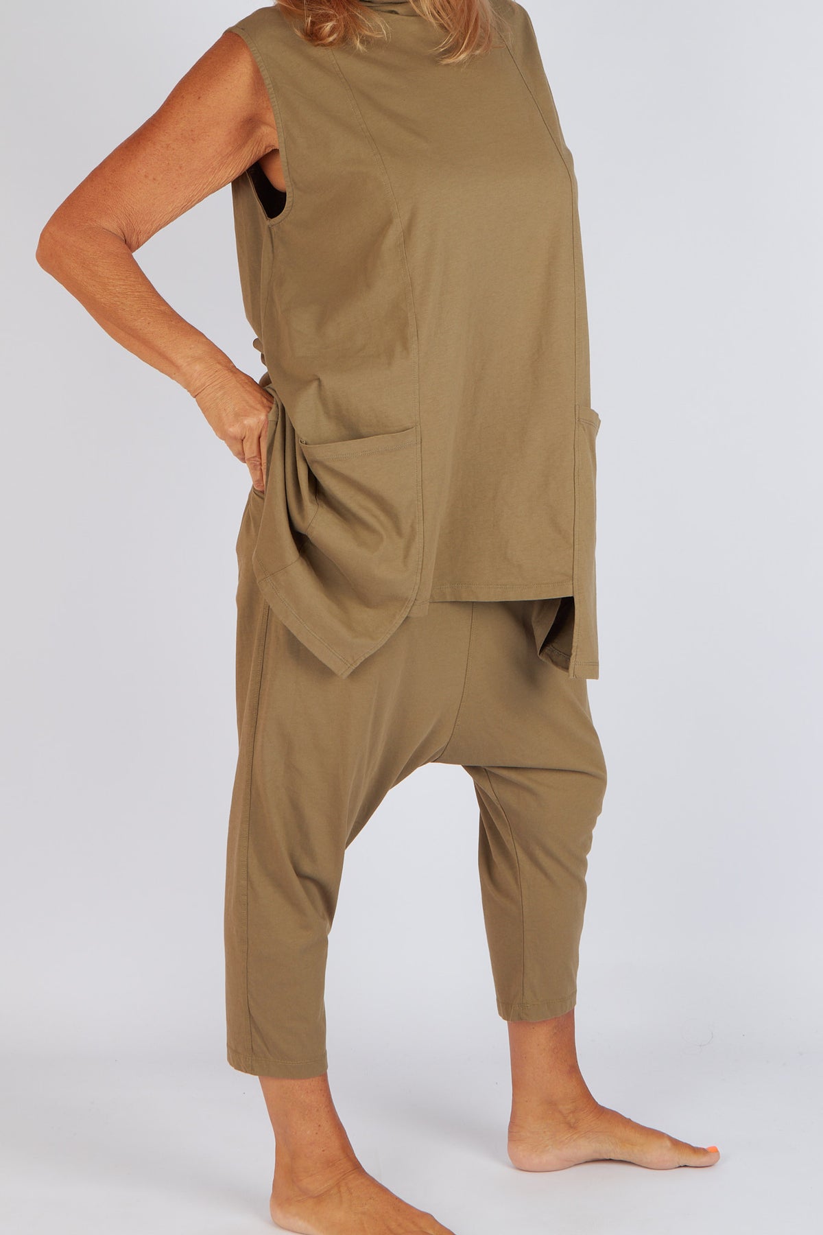Sort Aarhus Sleeveless Top with Pockets