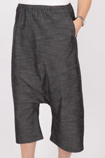 Sort Aarhus Denim Look Trousers