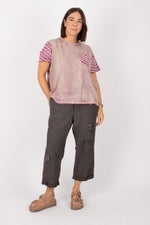 Magnolia Pearl Piecewise Pocket Boyfriend Tee