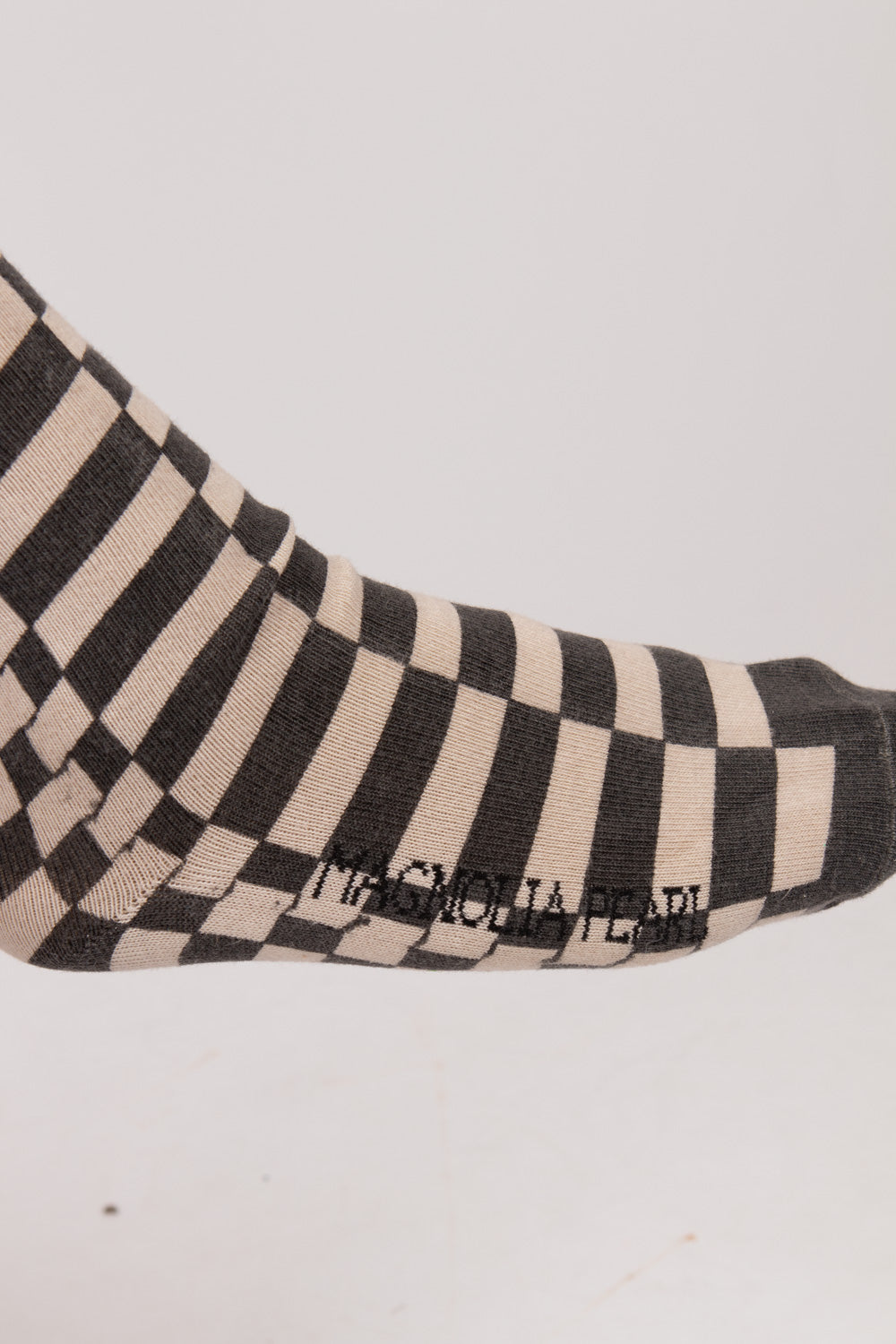 Magnolia Pearl Check OTK Socks