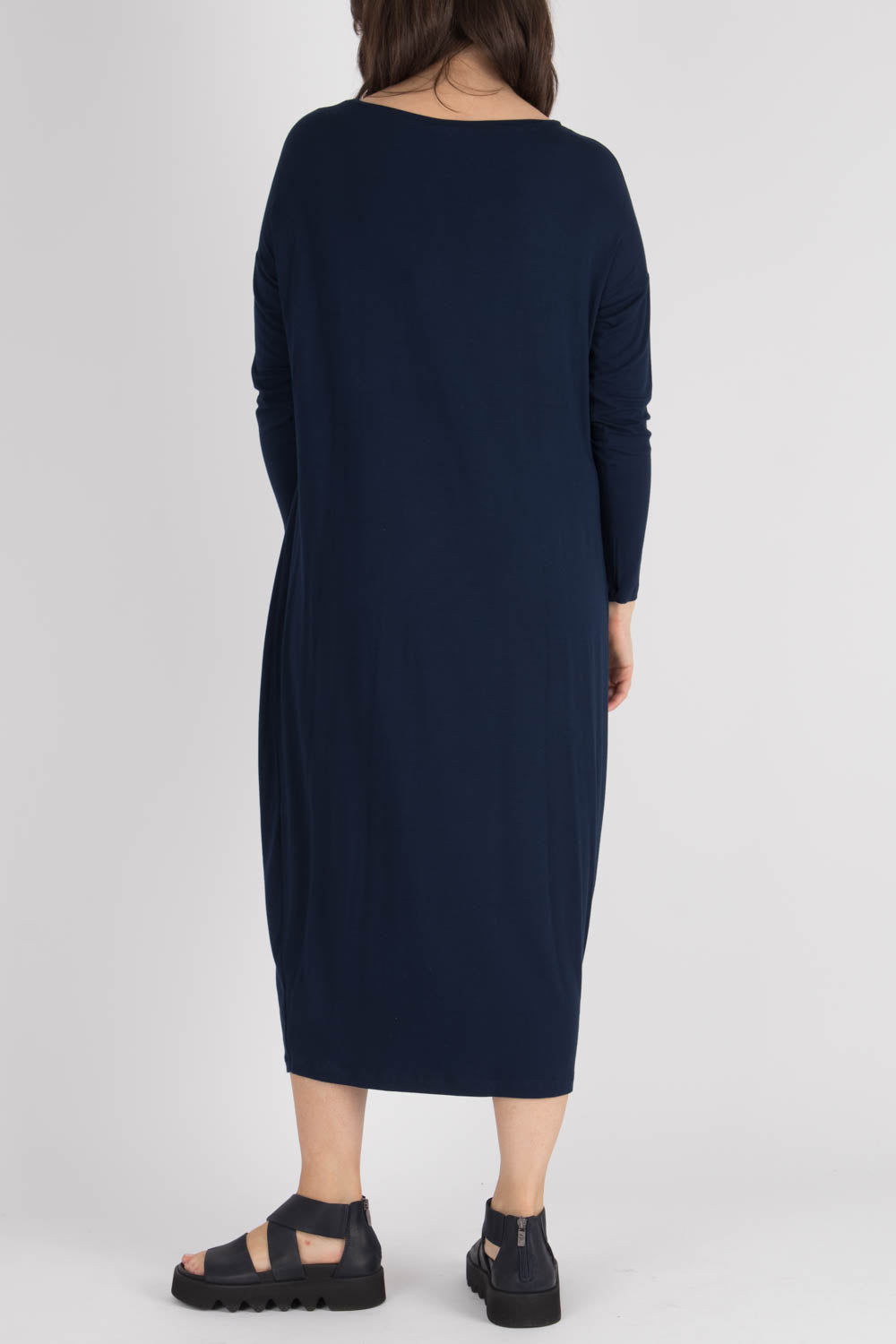 By Basics Dress With Drape Pockets