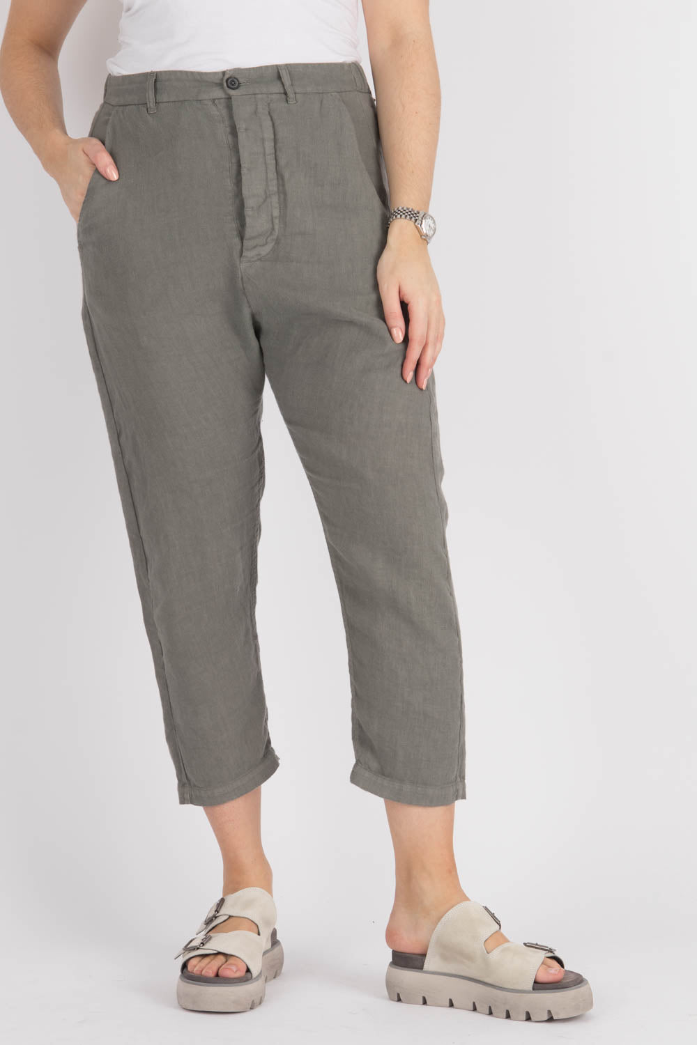 By Basics Low Crotch Chinos