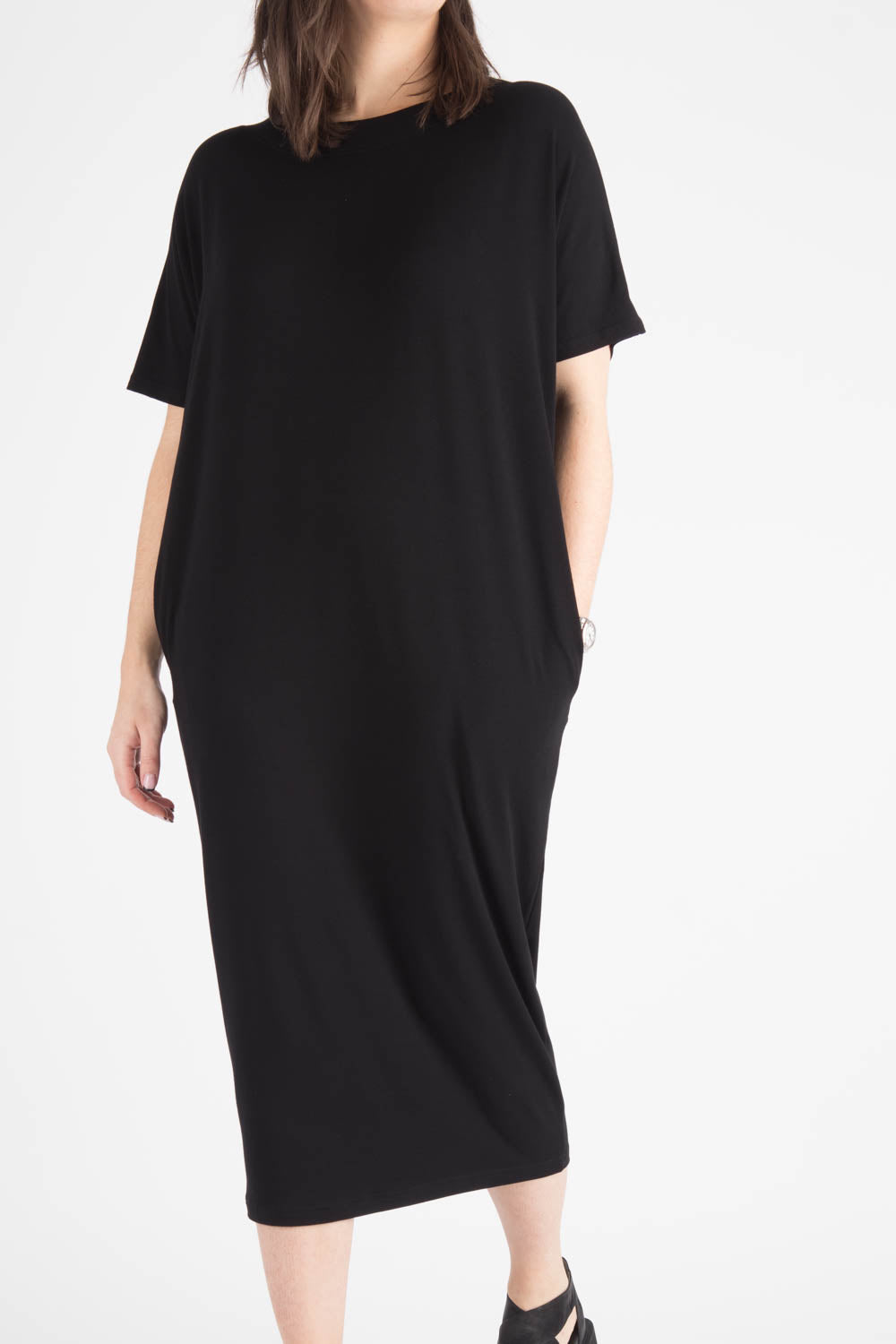 By Basics Dress With Boat Neck