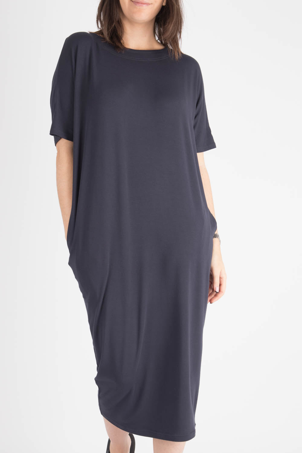 By Basics Dress With Boat Neck