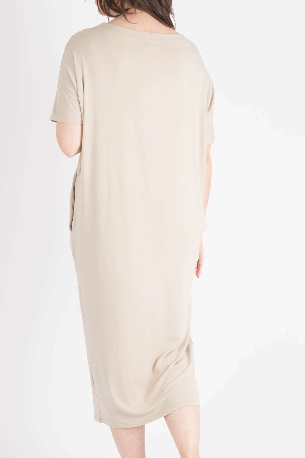 By Basics Dress With Boat Neck