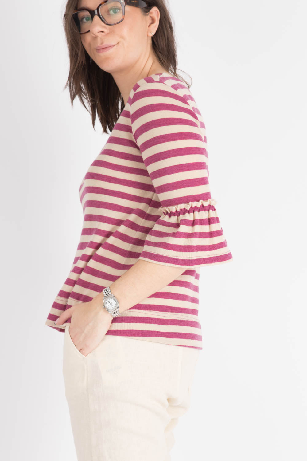 By Basics Top With Trumpet cuff