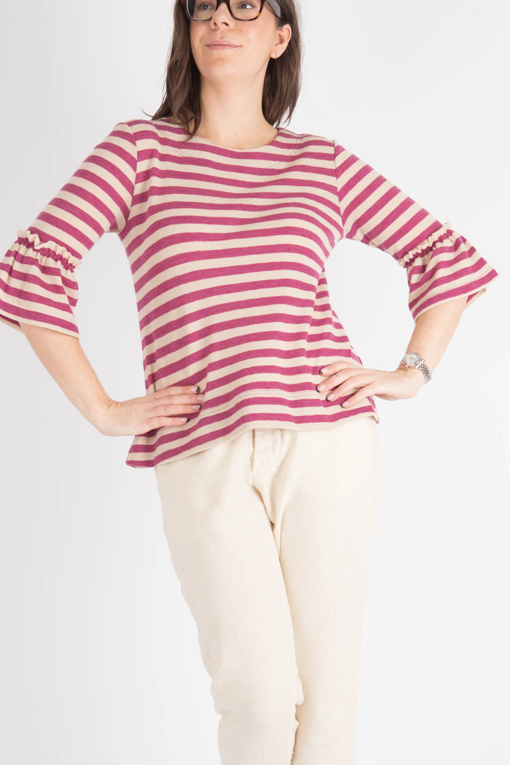 By Basics Top With Trumpet cuff