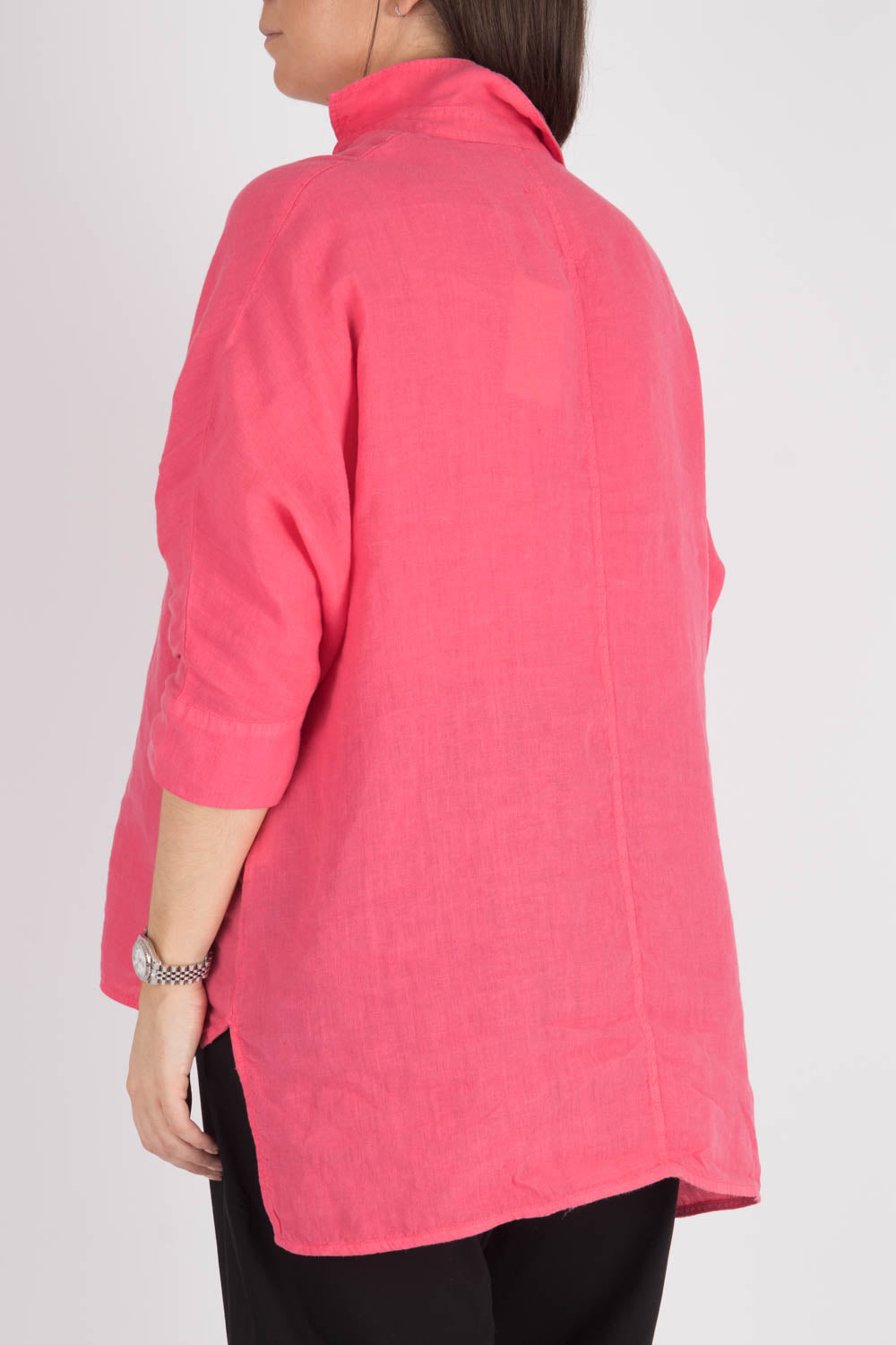 By Basics Wide Linen Blouse