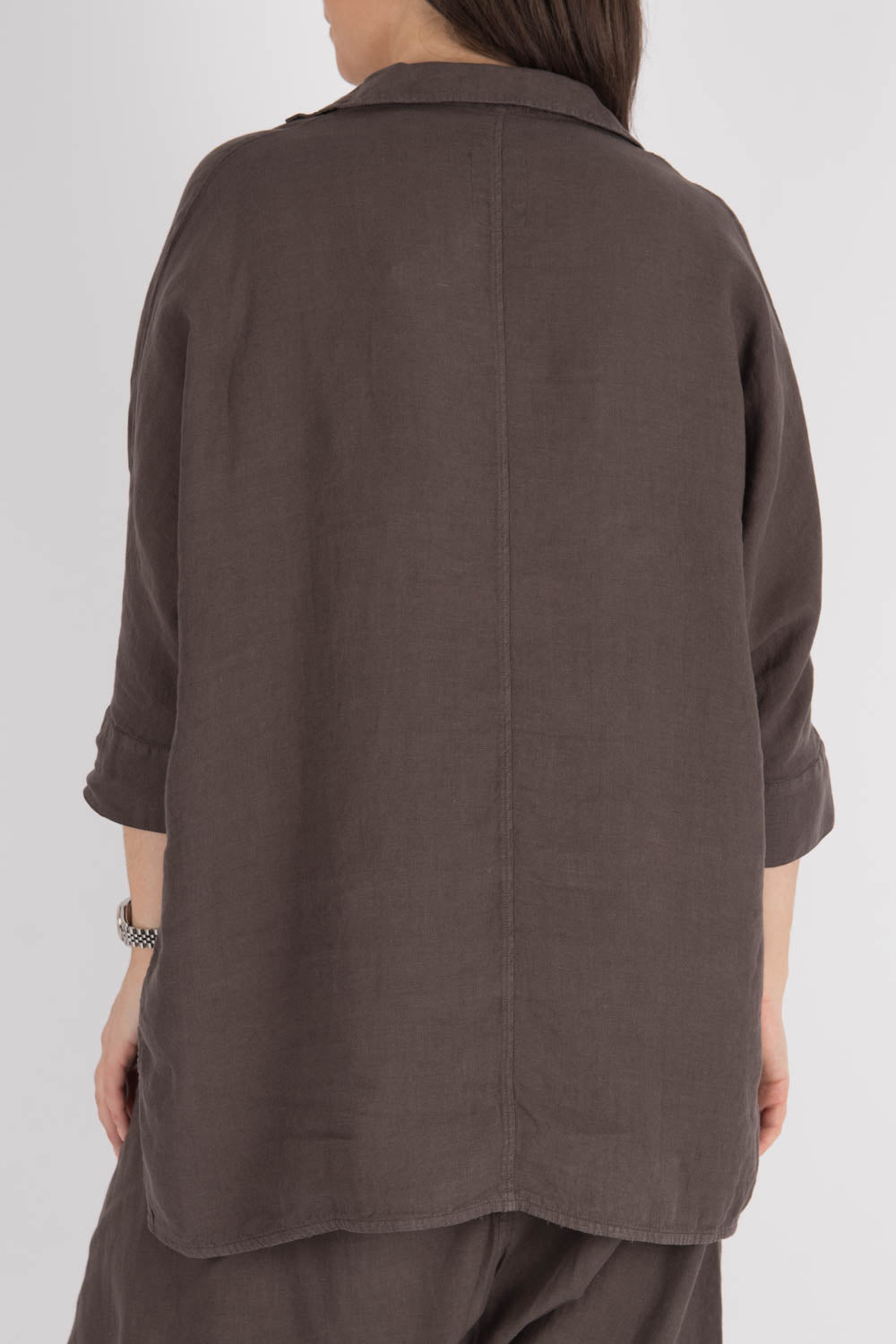 By Basics Wide Linen Blouse