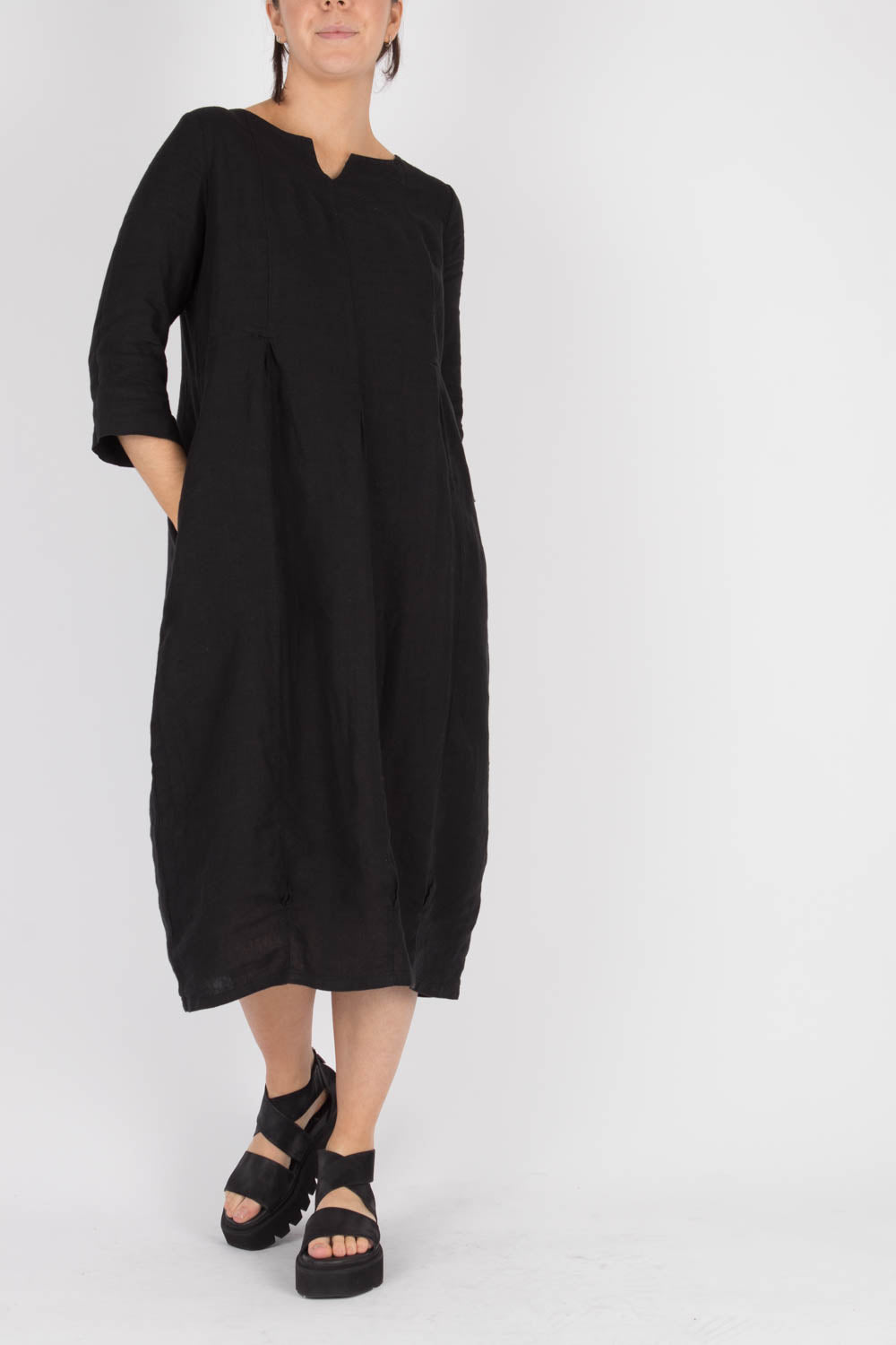 By Basics Linen Long Dress