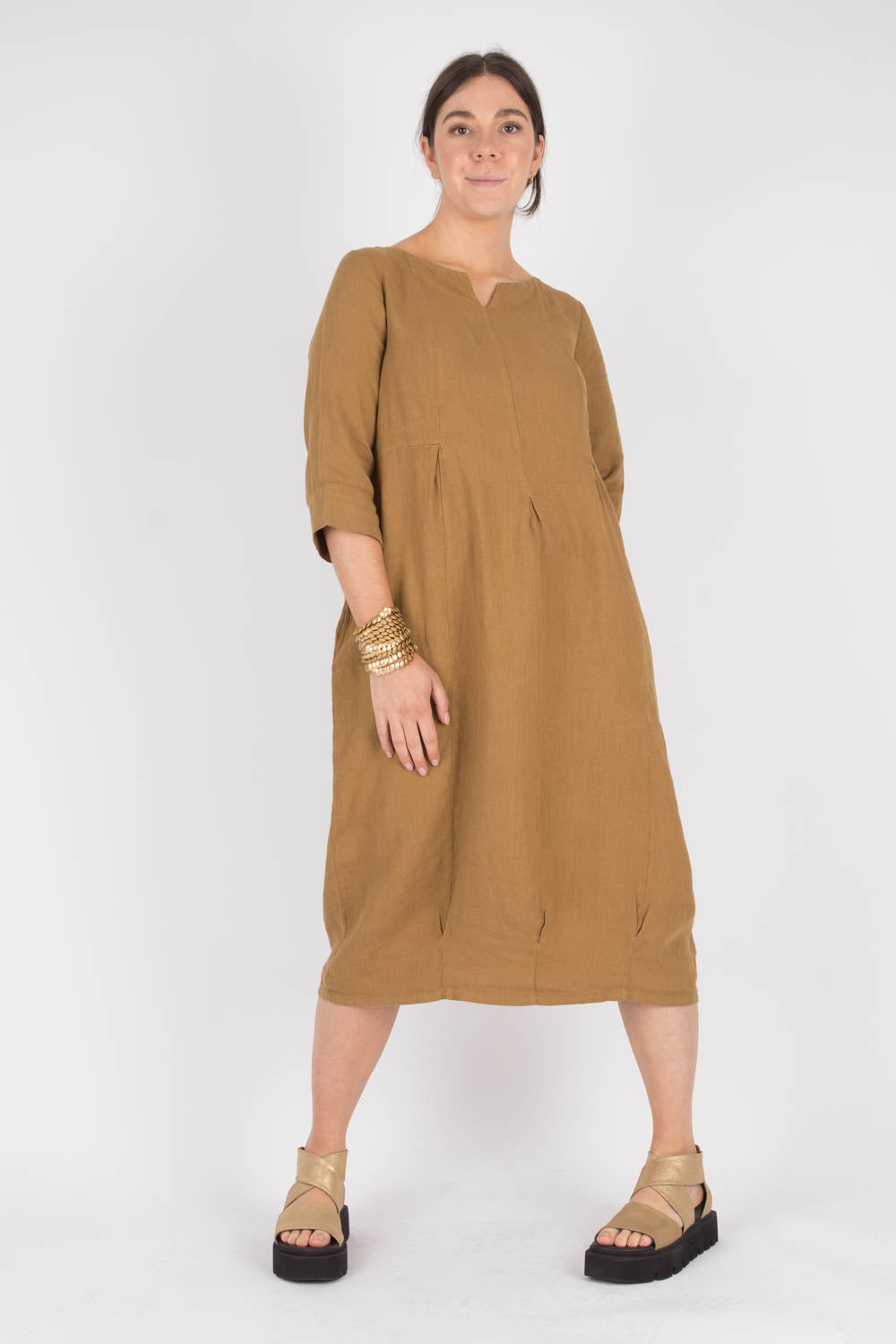 By Basics Linen Long Dress