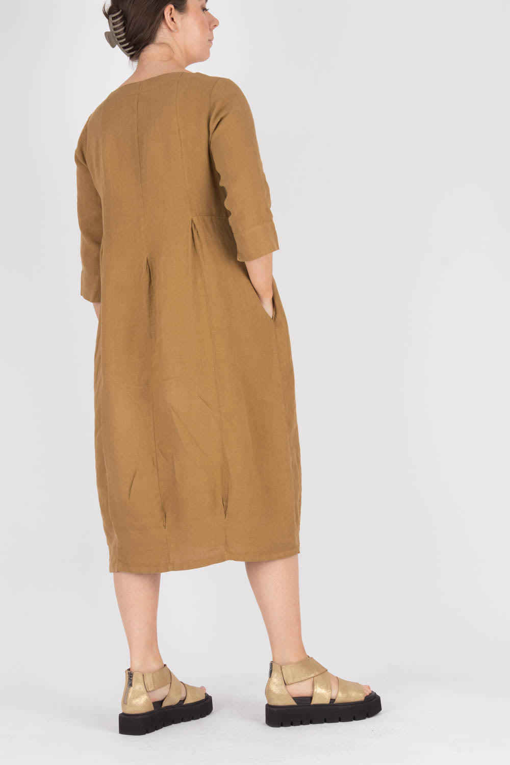 By Basics Linen Long Dress