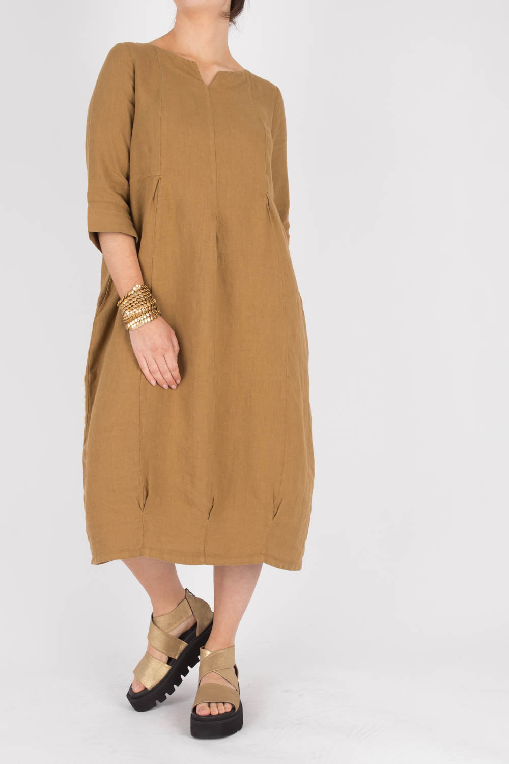 By Basics Linen Long Dress