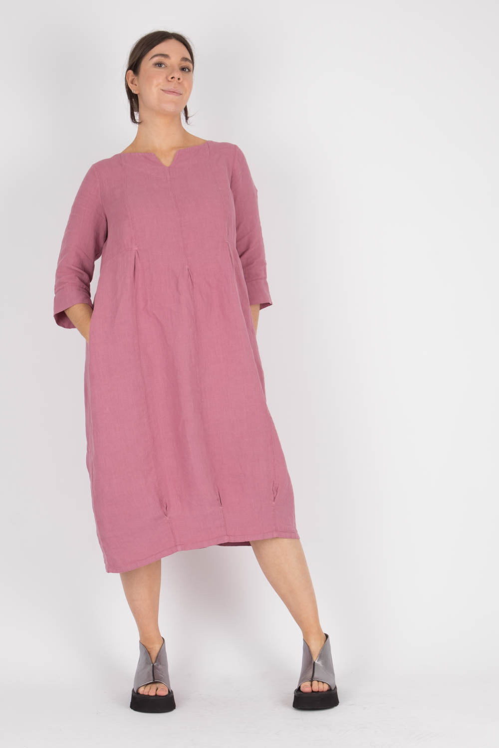 By Basics Linen Long Dress