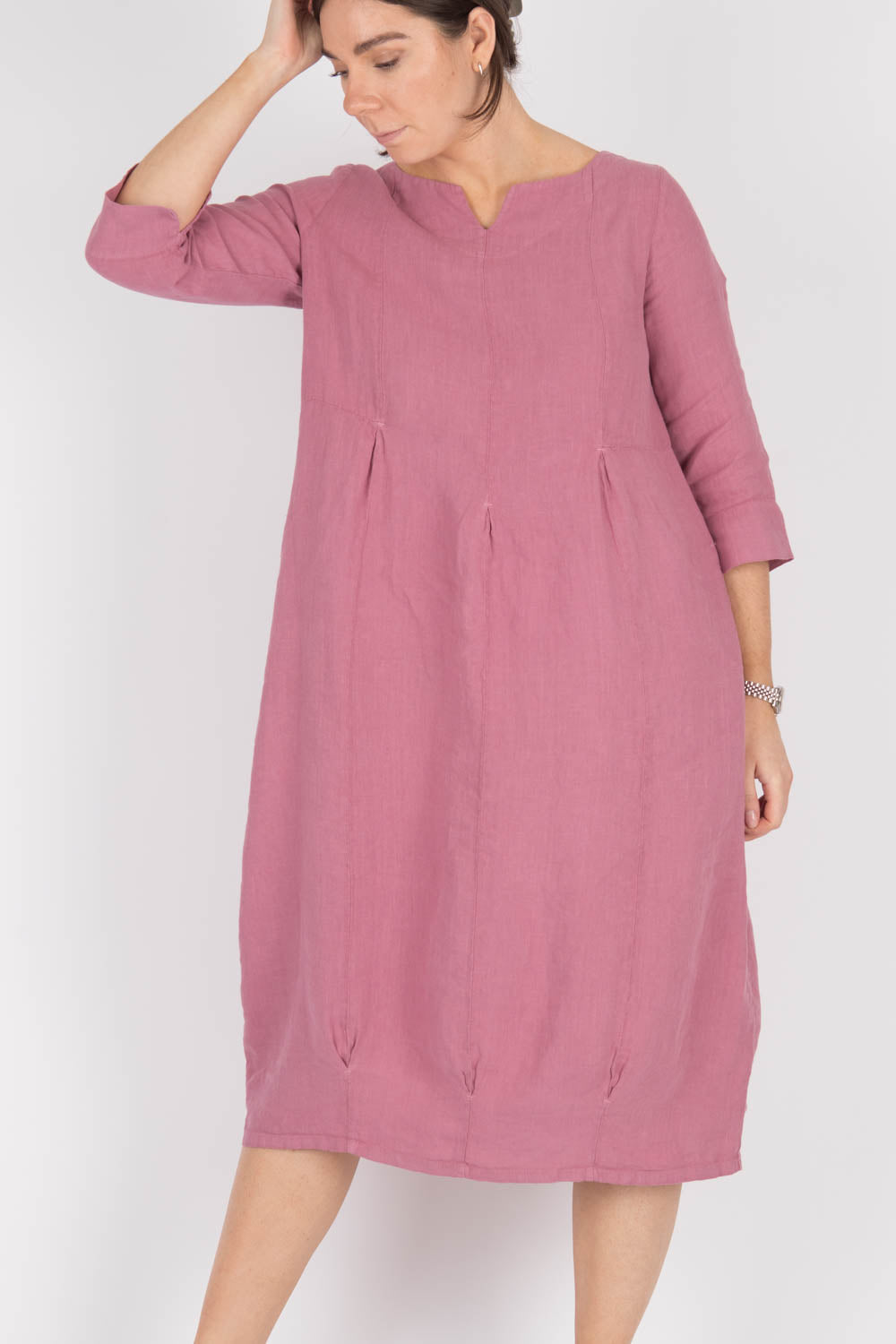 By Basics Linen Long Dress