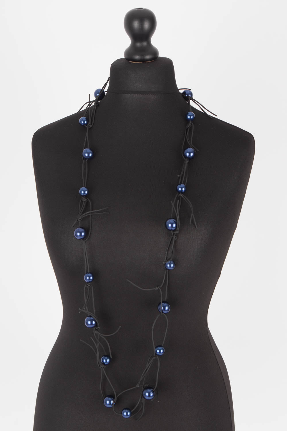 Jianhui Pearl Leatherette Chain Necklace