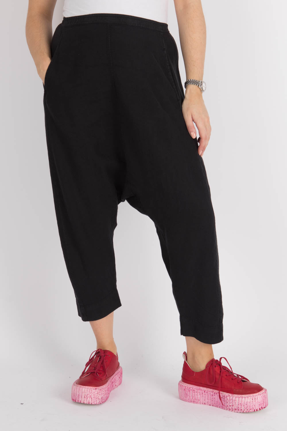 By Basics Linen Harem Pants