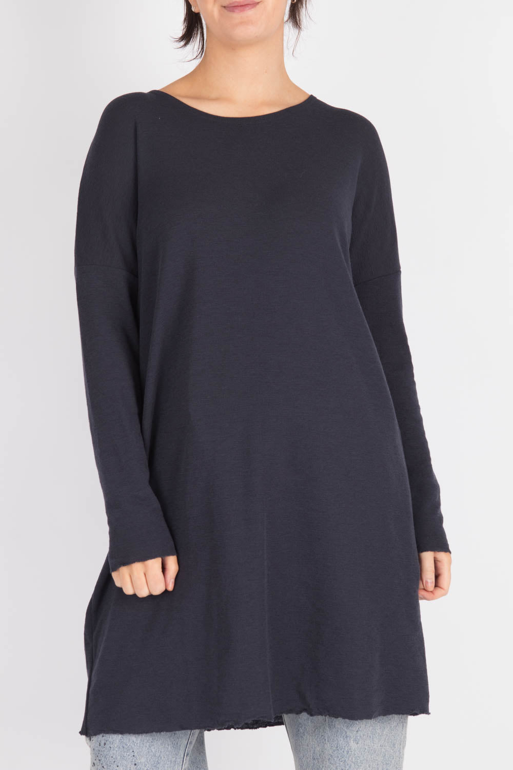 By Basics Dress Loose Round Neck