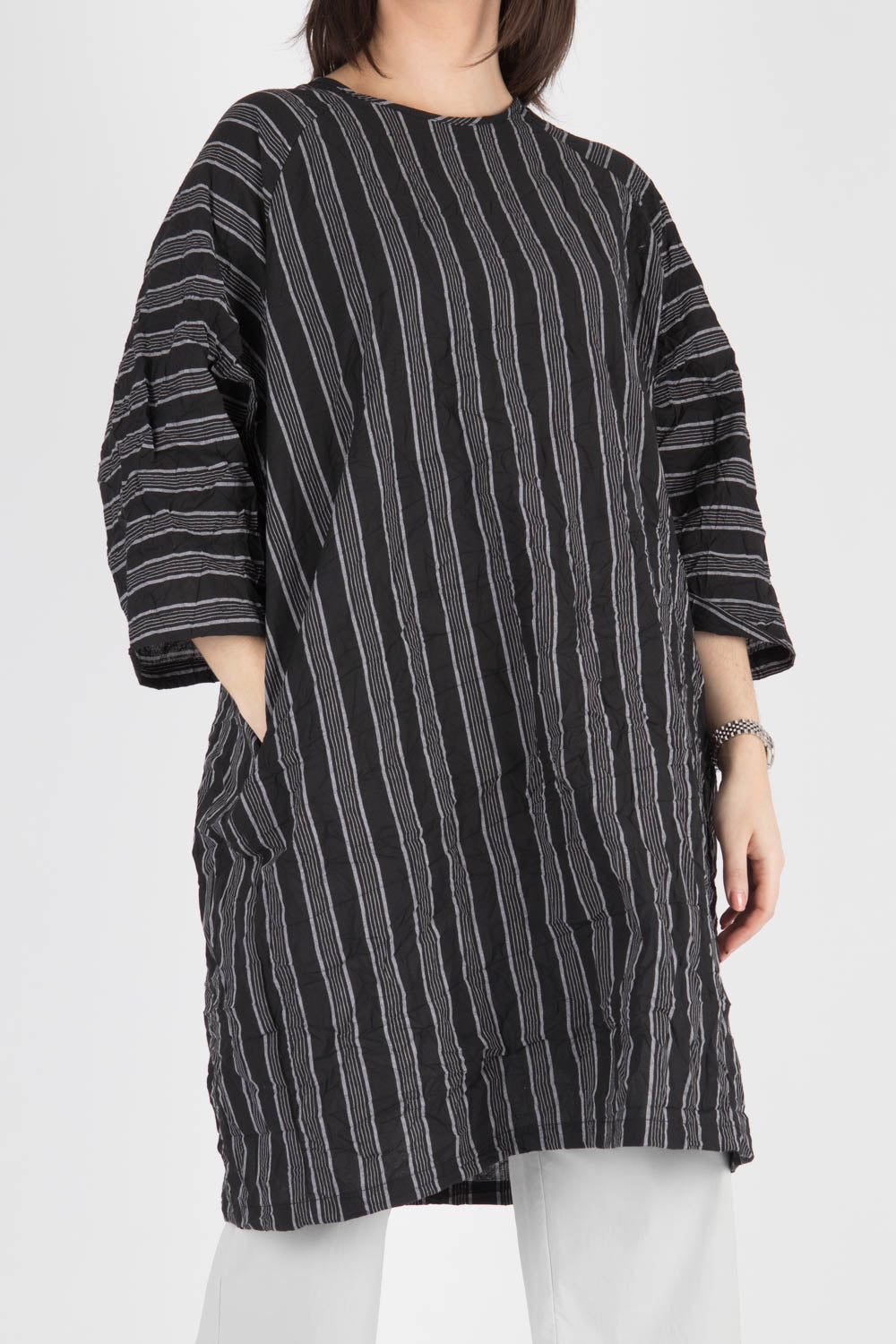 WENDYKEI Striped Midi Dress