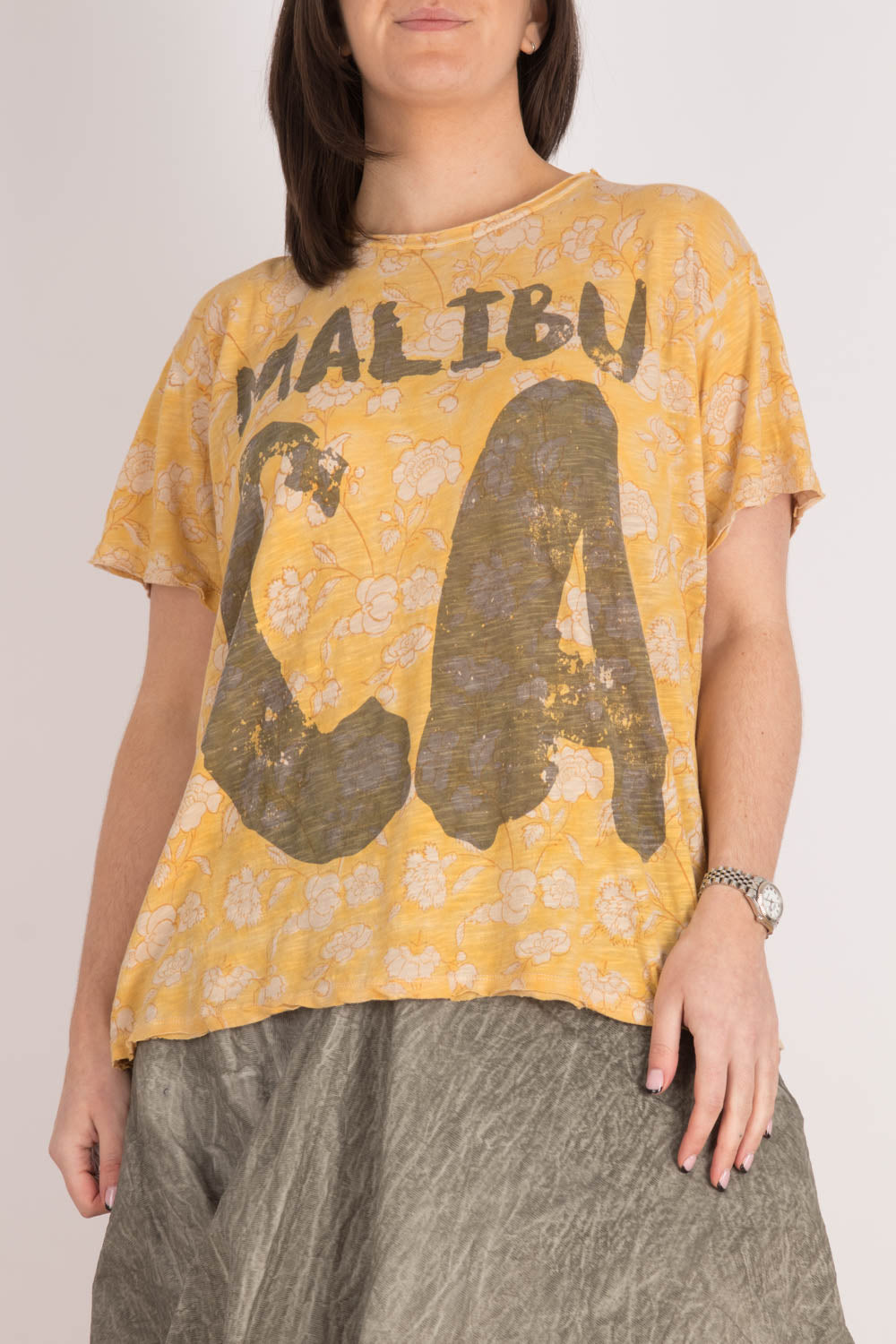 Magnolia Pearl Block Print Malibu CA T-shirt