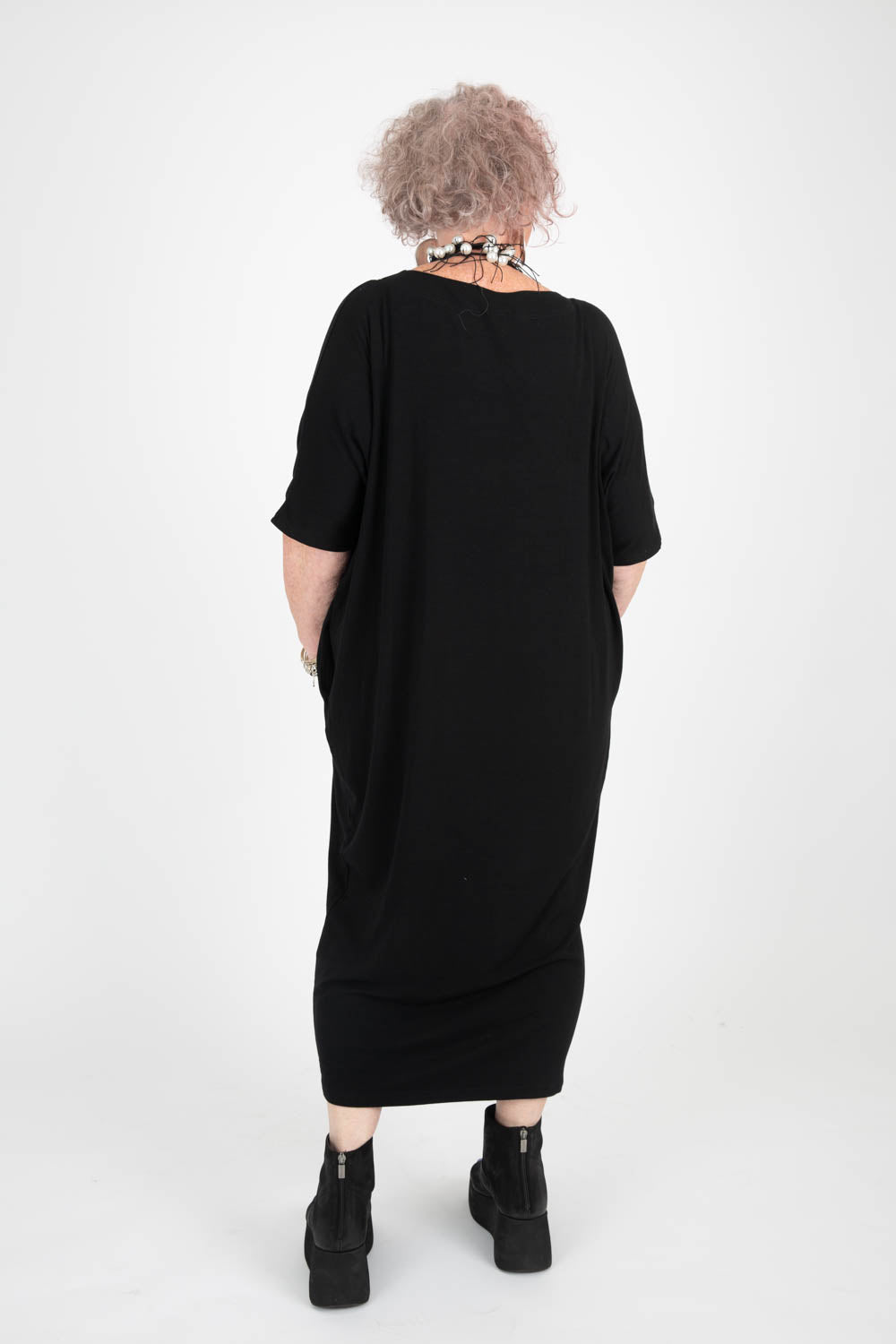 By Basics Dress With Boat Neck