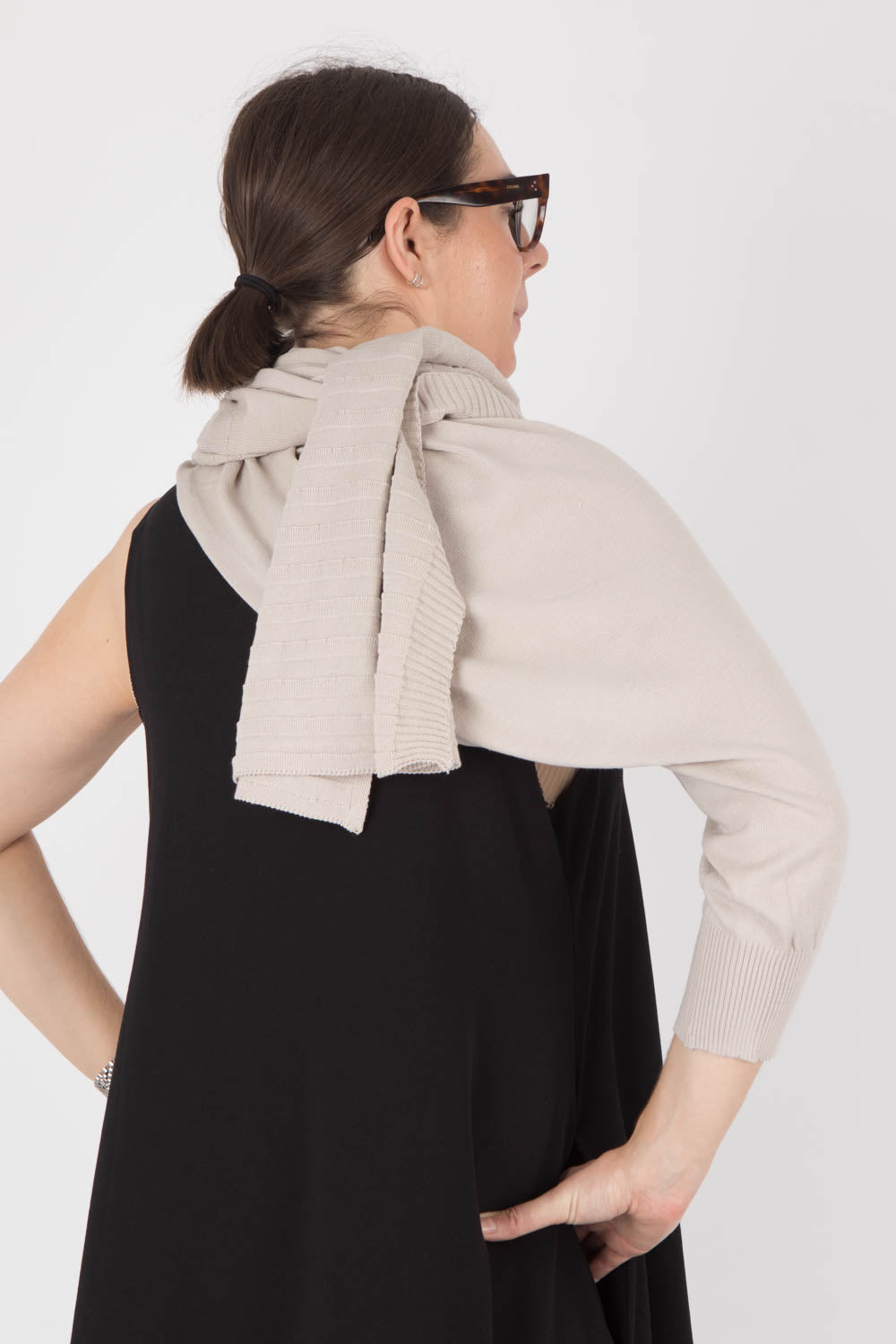 StudioB3 Avorio One-Sleeve Scarf