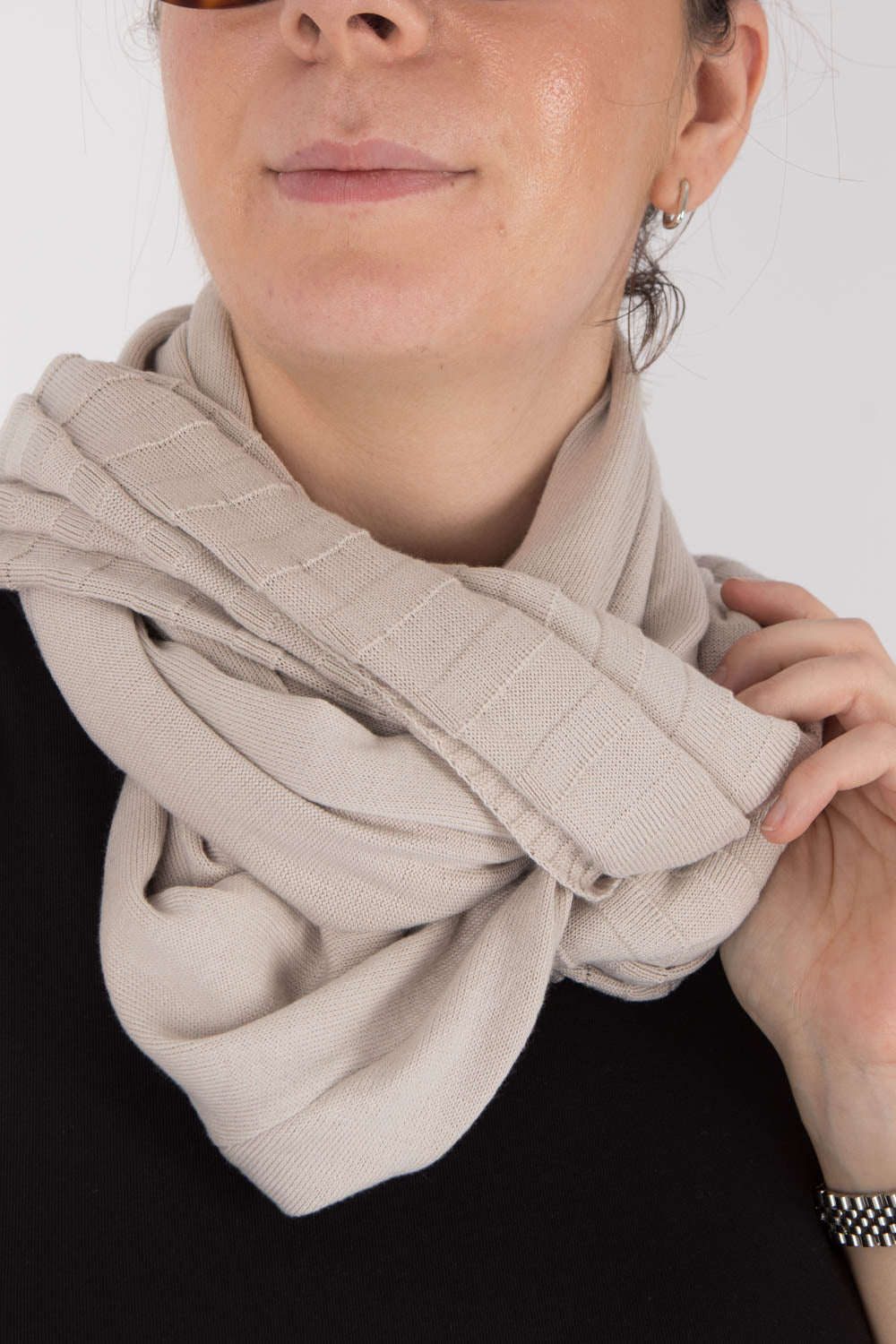 StudioB3 Avorio One-Sleeve Scarf