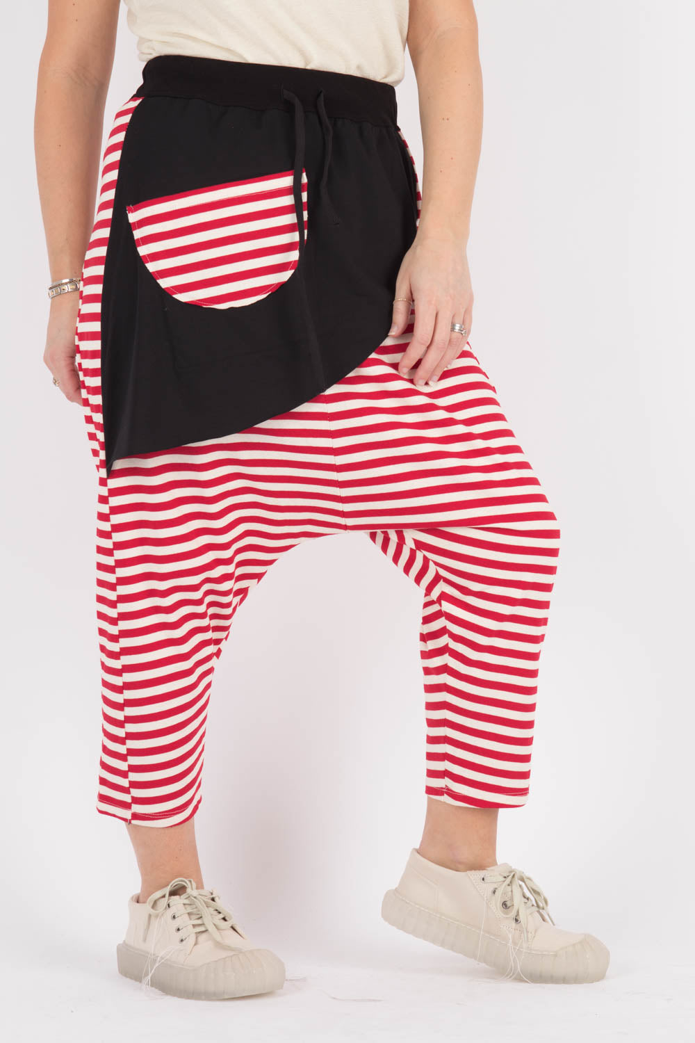 Wendy Kei Striped Low Crotch Trousers