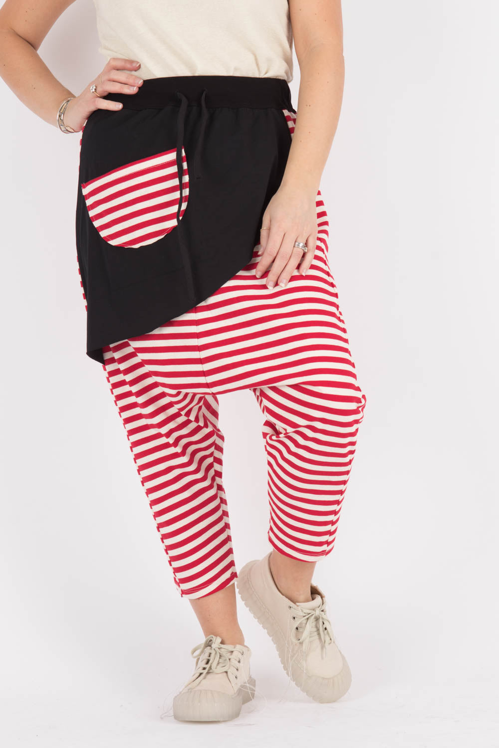 Wendy Kei Striped Low Crotch Trousers