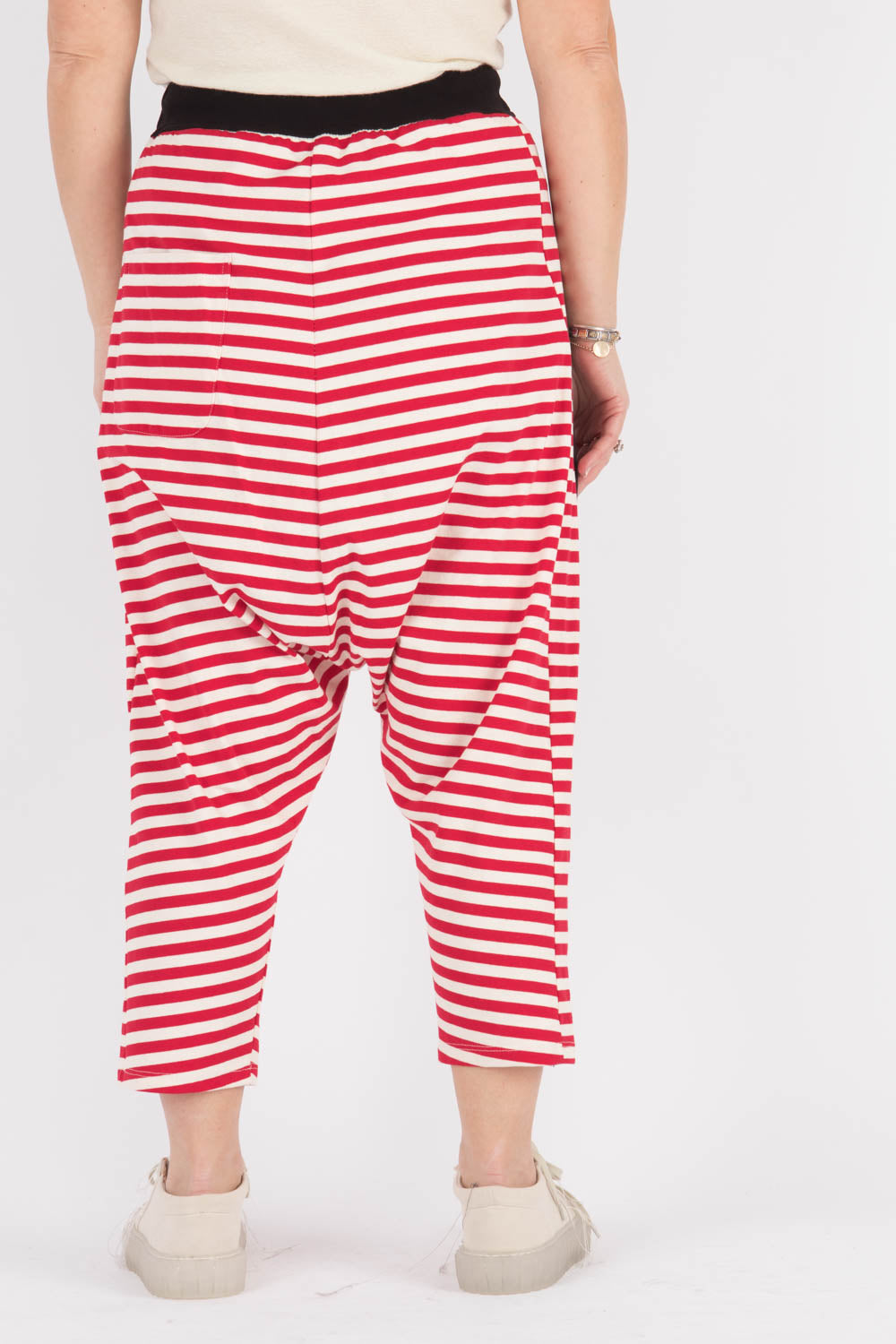 Wendy Kei Striped Low Crotch Trousers