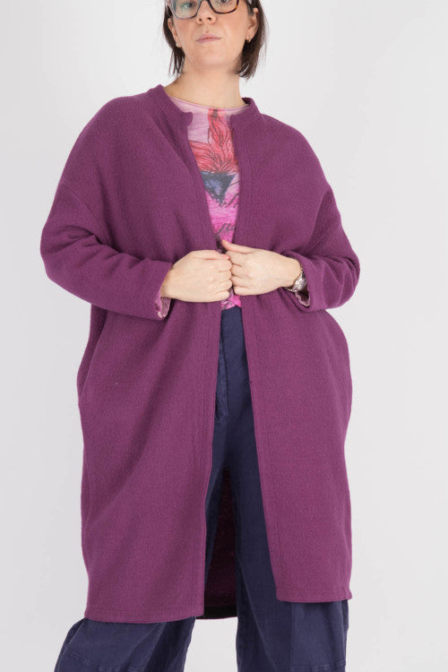 Wendy Kei Boiled Wool Long Cardigan