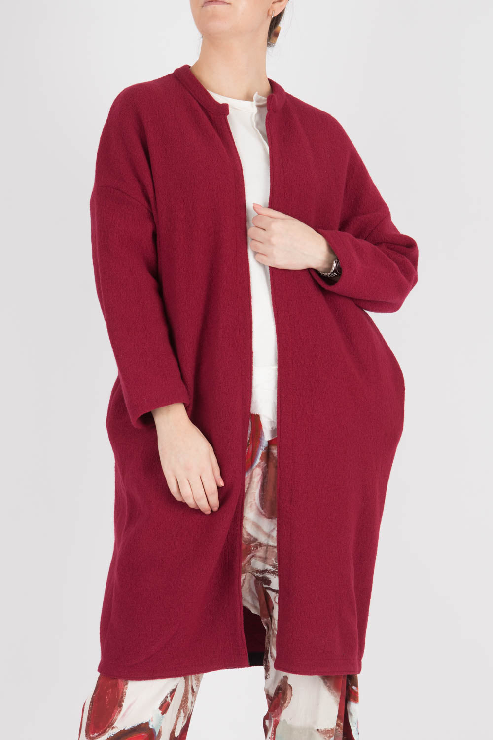 Wendy Kei Boiled Wool Long Cardigan