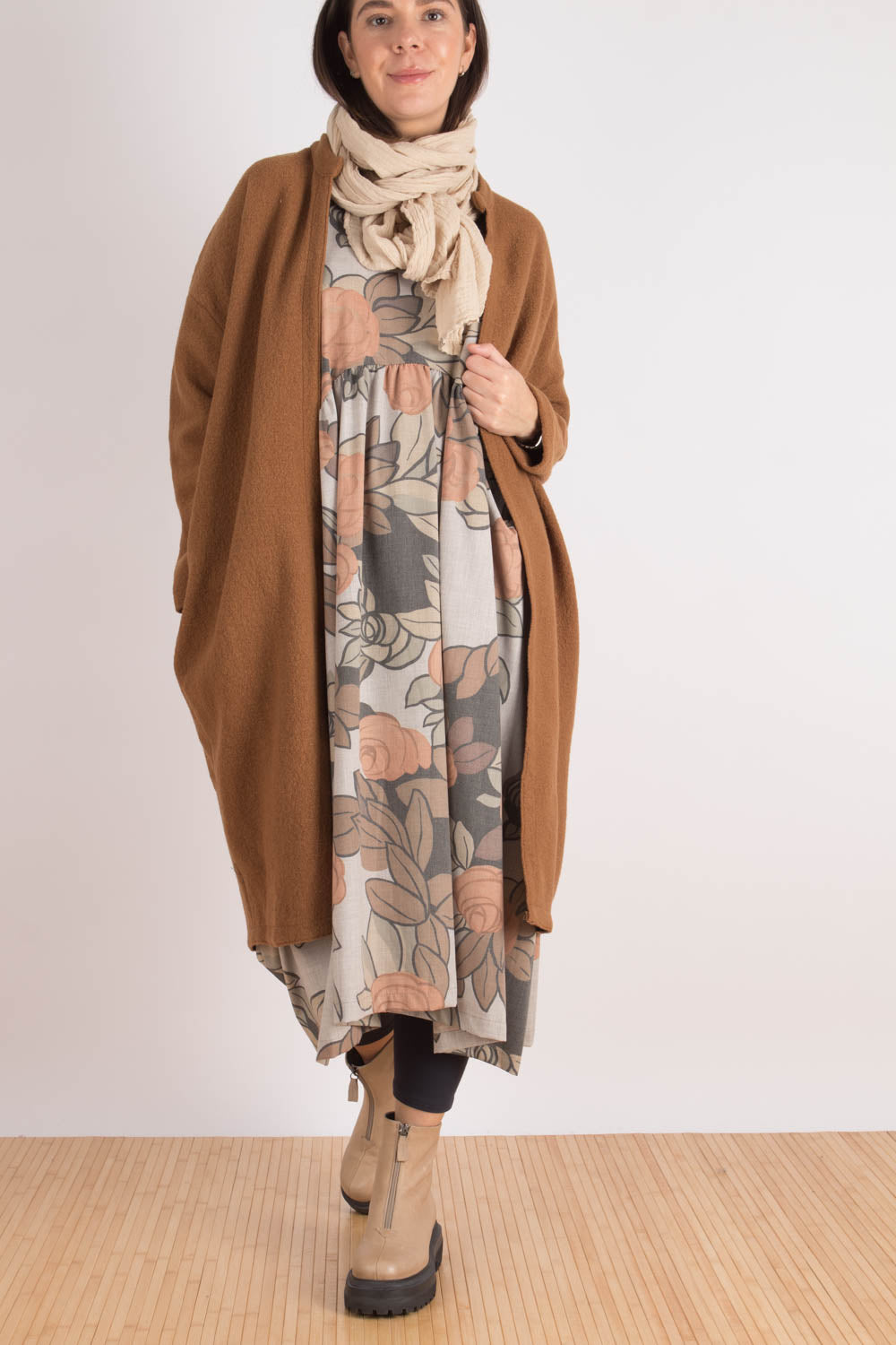 Wendy Kei Boiled Wool Long Cardigan