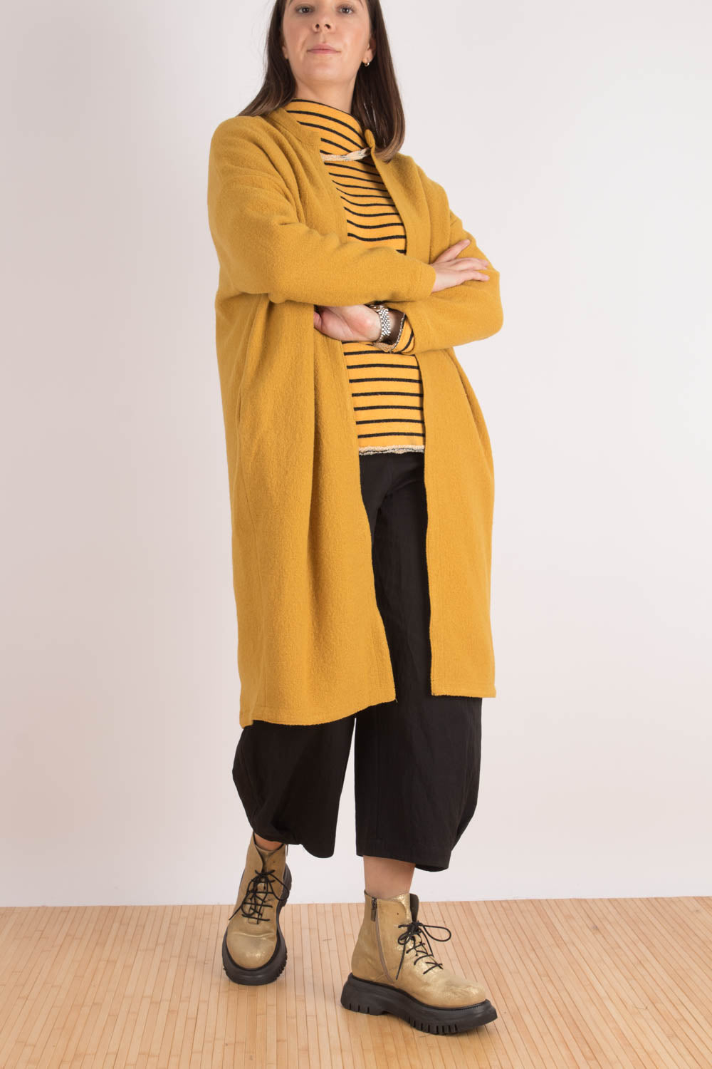 Wendy Kei Boiled Wool Long Cardigan