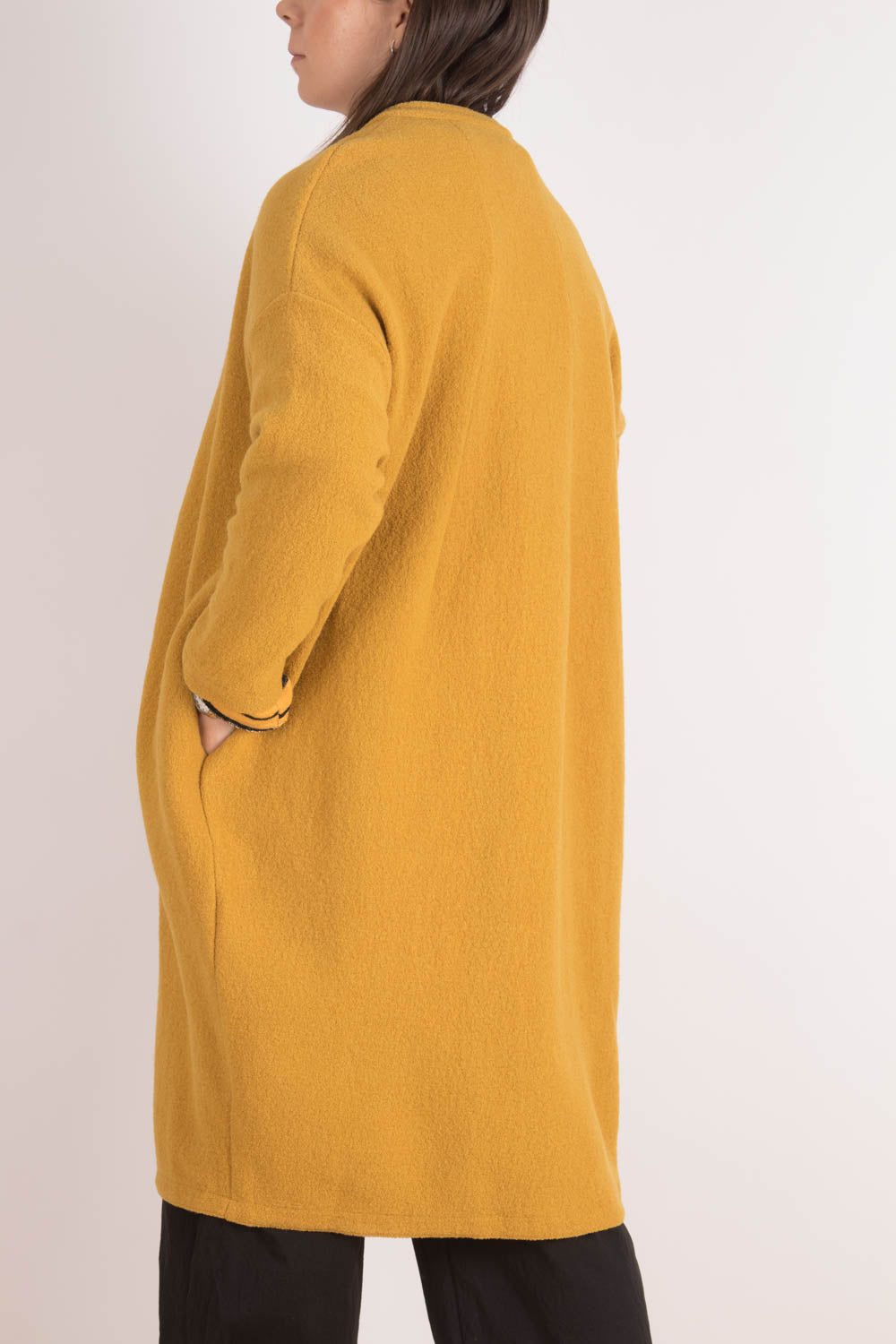 Wendy Kei Boiled Wool Long Cardigan