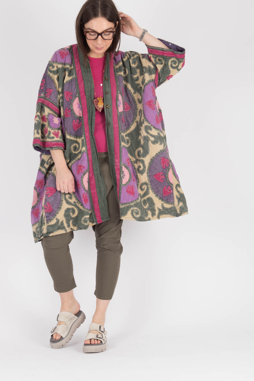 Magnolia Pearl Applique Hippie Coat